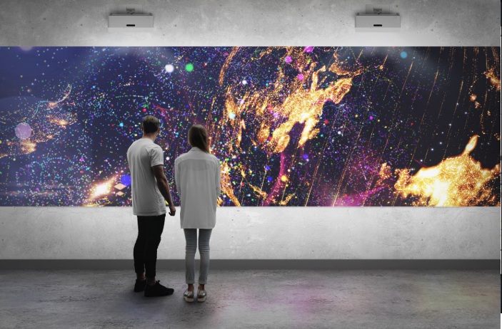 Optoma ZW410UST chiếu 100 inch từ khoảng cách ngắn